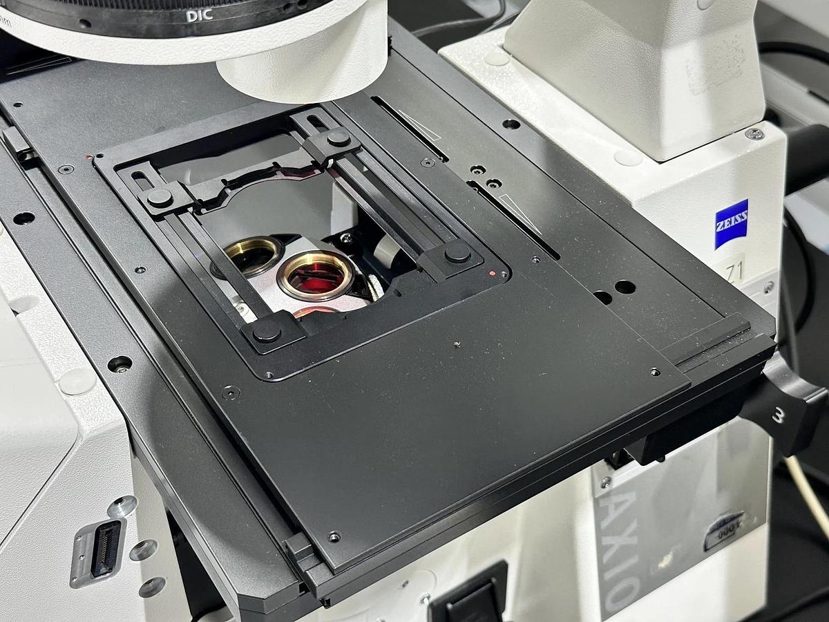 Used Zeiss Observer. Z1 Fluorescence Inverted Microscope, Axioscan SMC 2009, Joystick