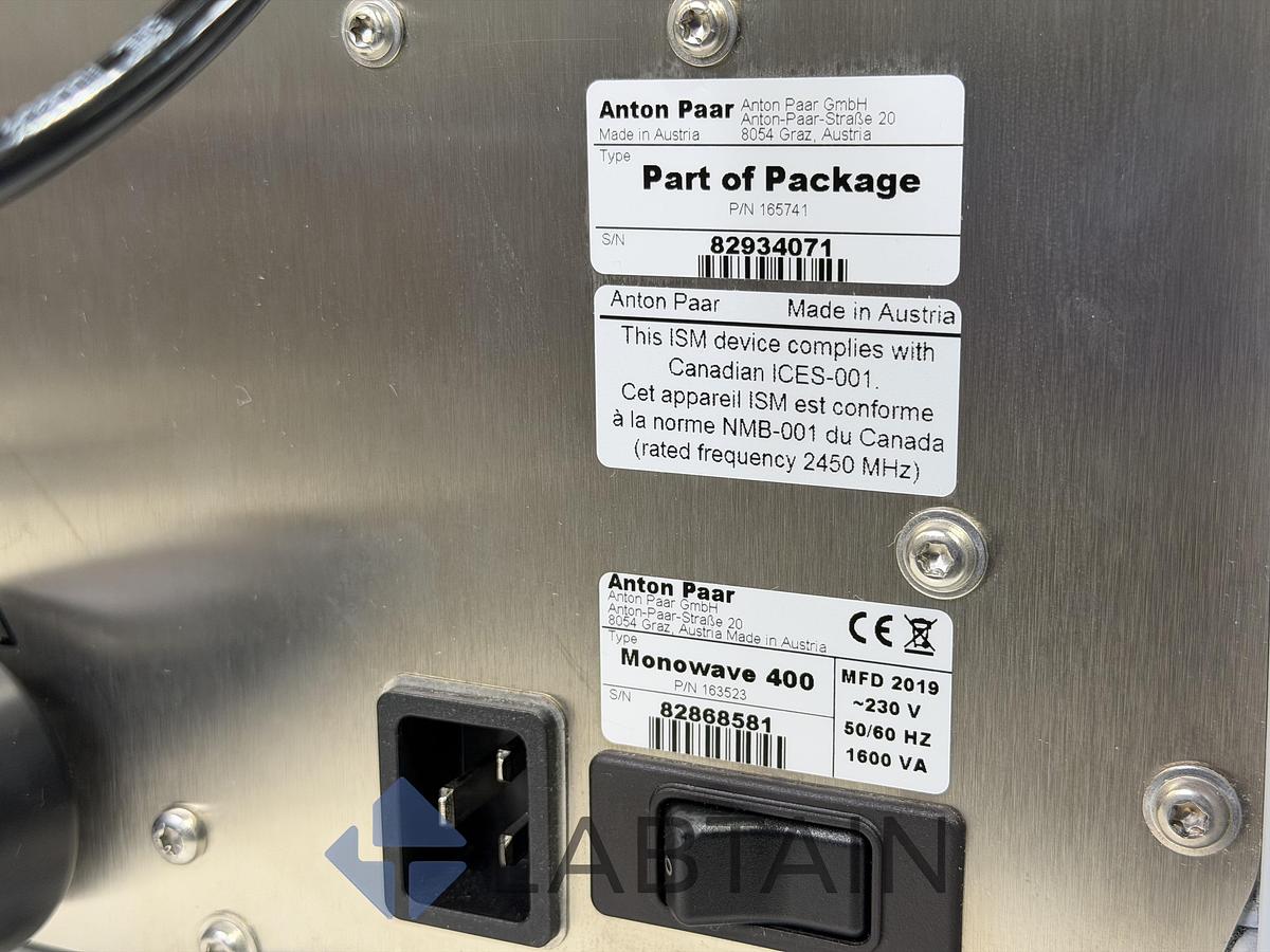Used Anton Paar Monowave 450 Microwave Synthesis Reactor w/ MAS 24 Autosampler Used
