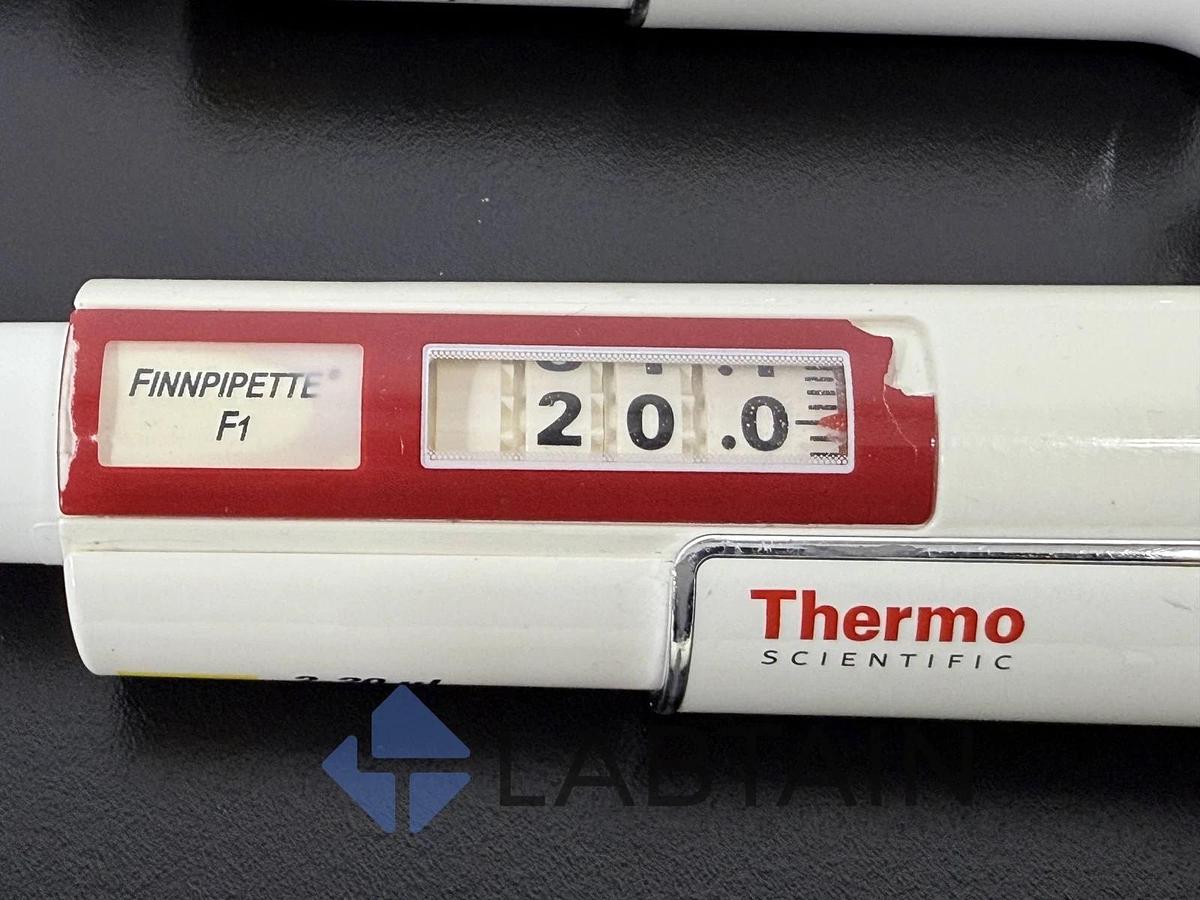 Used Lot of 3 Thermo Scientific Finnpipette F1 Manual Pipettes x2) 2-20uL | 10-100uL