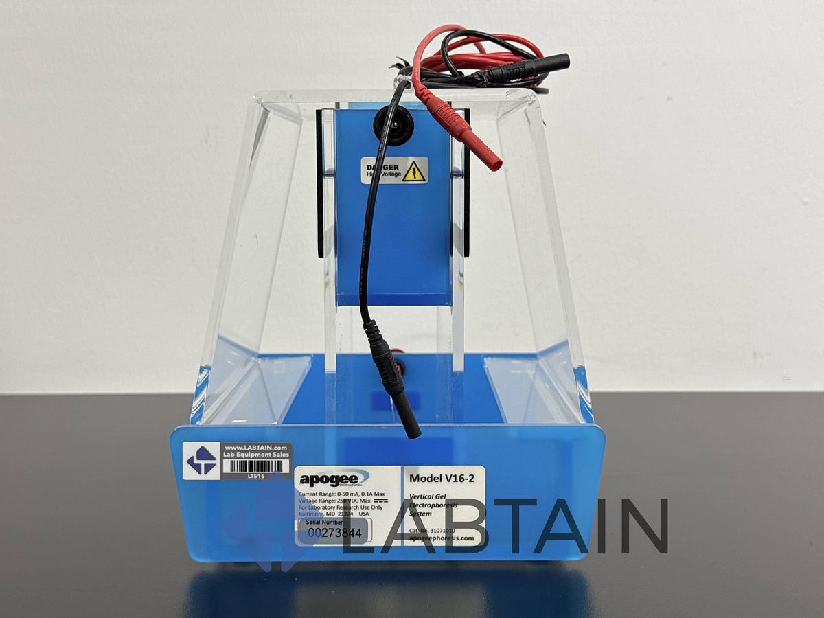 Used Apogee Vertical Gel Electrophoresis System – Model V16-2 – S/N 00273844 – Used