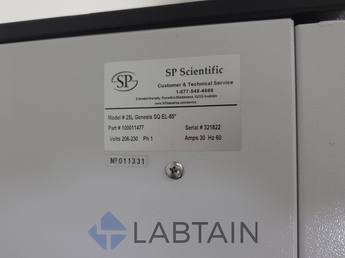 Used SP Scientific VirTis 25L Genesis SQ EL-85 Pilot Freeze Dryer Lyophilizer System