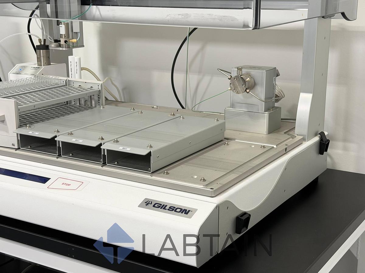 Used Gilson GX-281 Preparative HPLC Purification System | 333/334 Prep Pumps, 159 UV/VIS, TRILUTION LC, GX Direct Injection — Used / Inspected