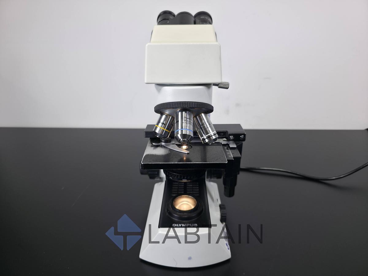 Used Olympus CX21FS1 Binocular Biological Microscope | 4X, 10X, 40X, 100X Objectives | Used