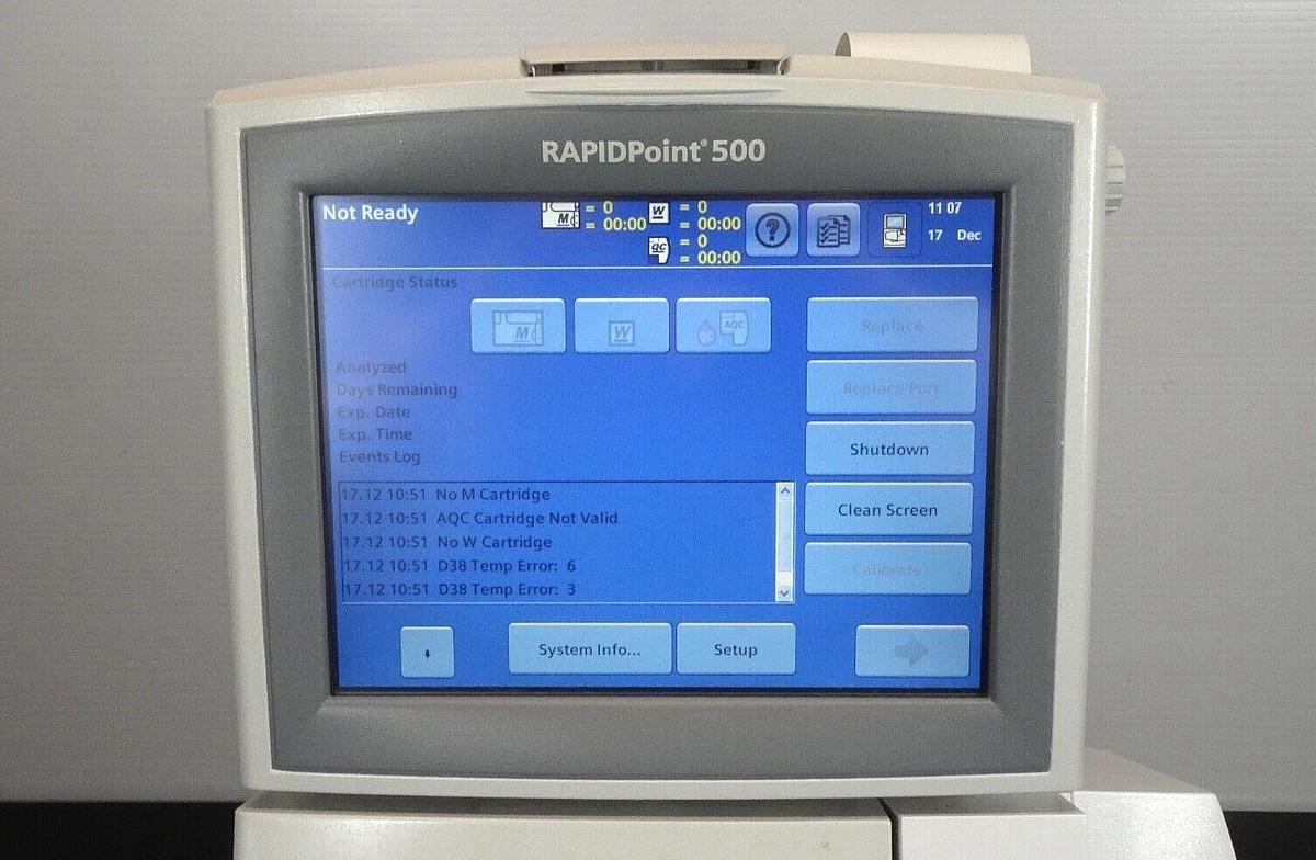 Used SIEMENS Rapid Point 500 Analyzer _ Free Ship