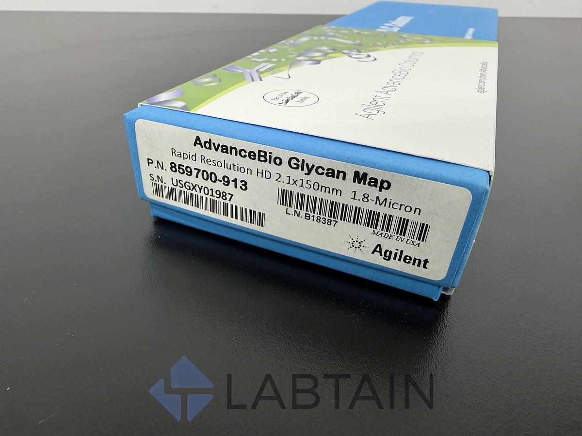 Used Agilent AdvanceBio Glycan Map RRHD HPLC Column – 2.1 × 150 mm, 1.8 µm – New