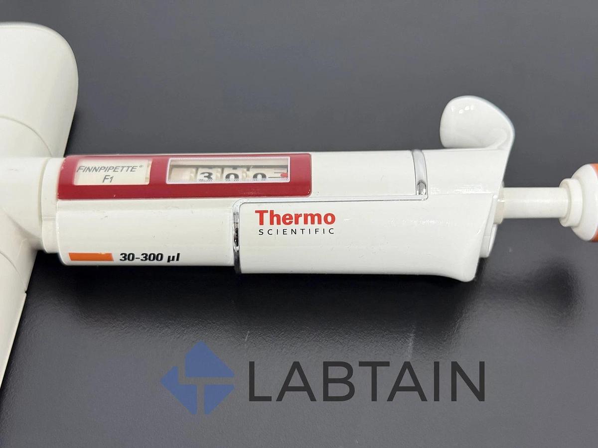 Used Lot of 2 Thermo Scientific Finnpipette F1 Manual Pipettes 5-50ul and 30-300ul