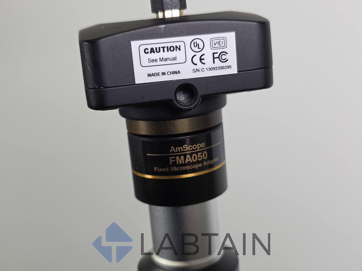 Used AmScope Metallurgical Microscope 50X-500X Trinocular Polarizing w/ 10MP Camera