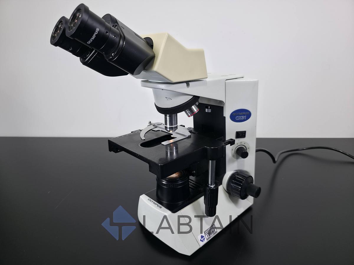 Used Olympus CX31 Binocular Biological Microscope Plan/S.Plan Objectives 4x-100x Used