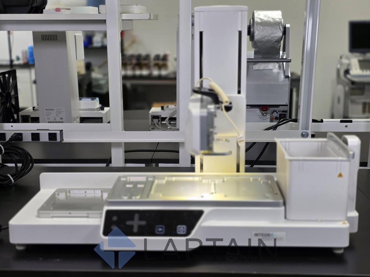 Used INTEGRA ASSIST PLUS Automated Pipetting Robot, 3-Position Deck, Cat #4505 — Used/Inspected