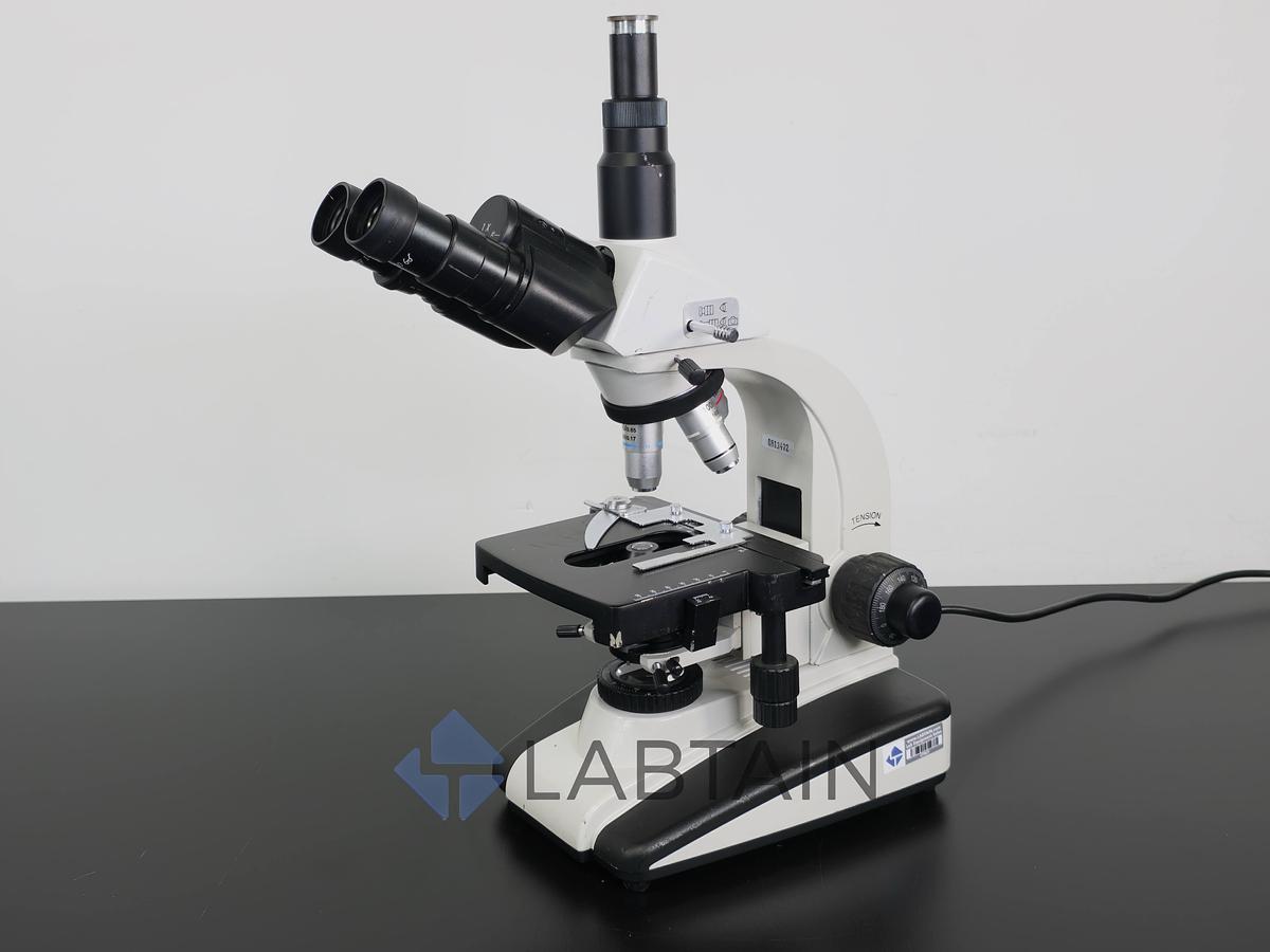 Used OEM Trinocular Compound Brightfield Microscope 40X-1000X (w/ Reticle Eyepiece)