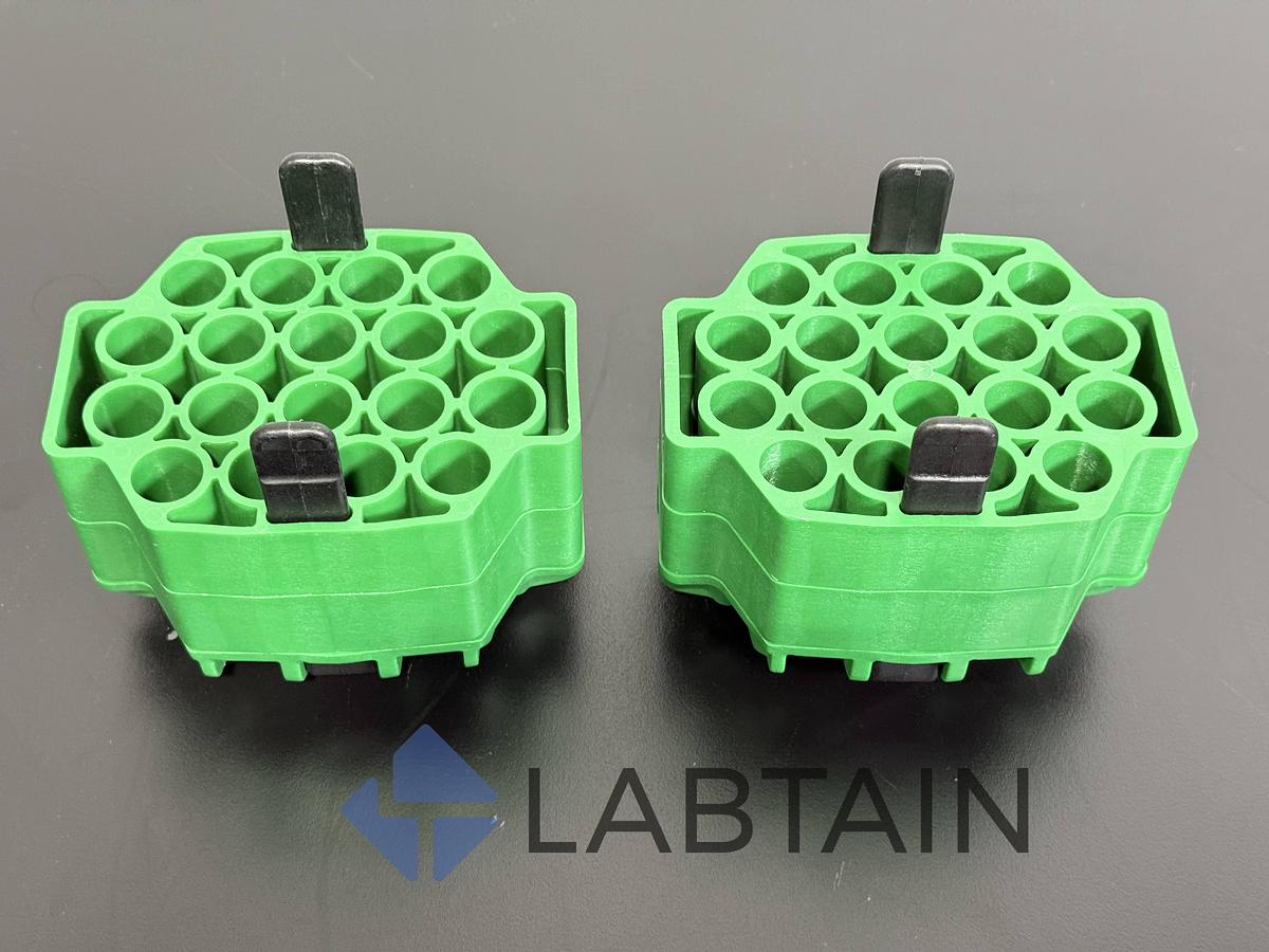 Used 2× Beckman Coulter 368271 Tube Adapters – 18×15 mL for JS-5.3 Rotor – Used