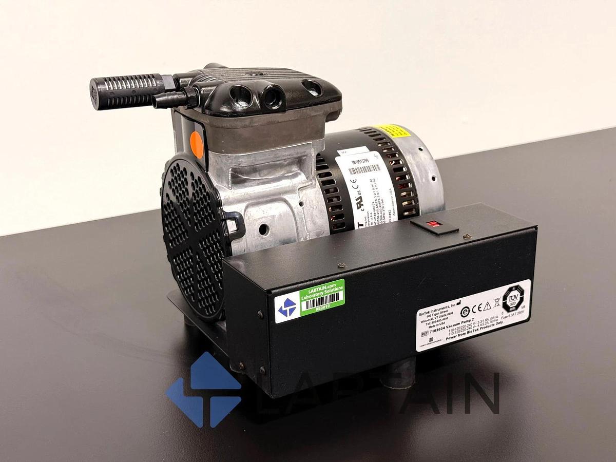 Used BioTek 7103034 Vacuum Pump – Compact Oil-Less Pump – Excellent Condition