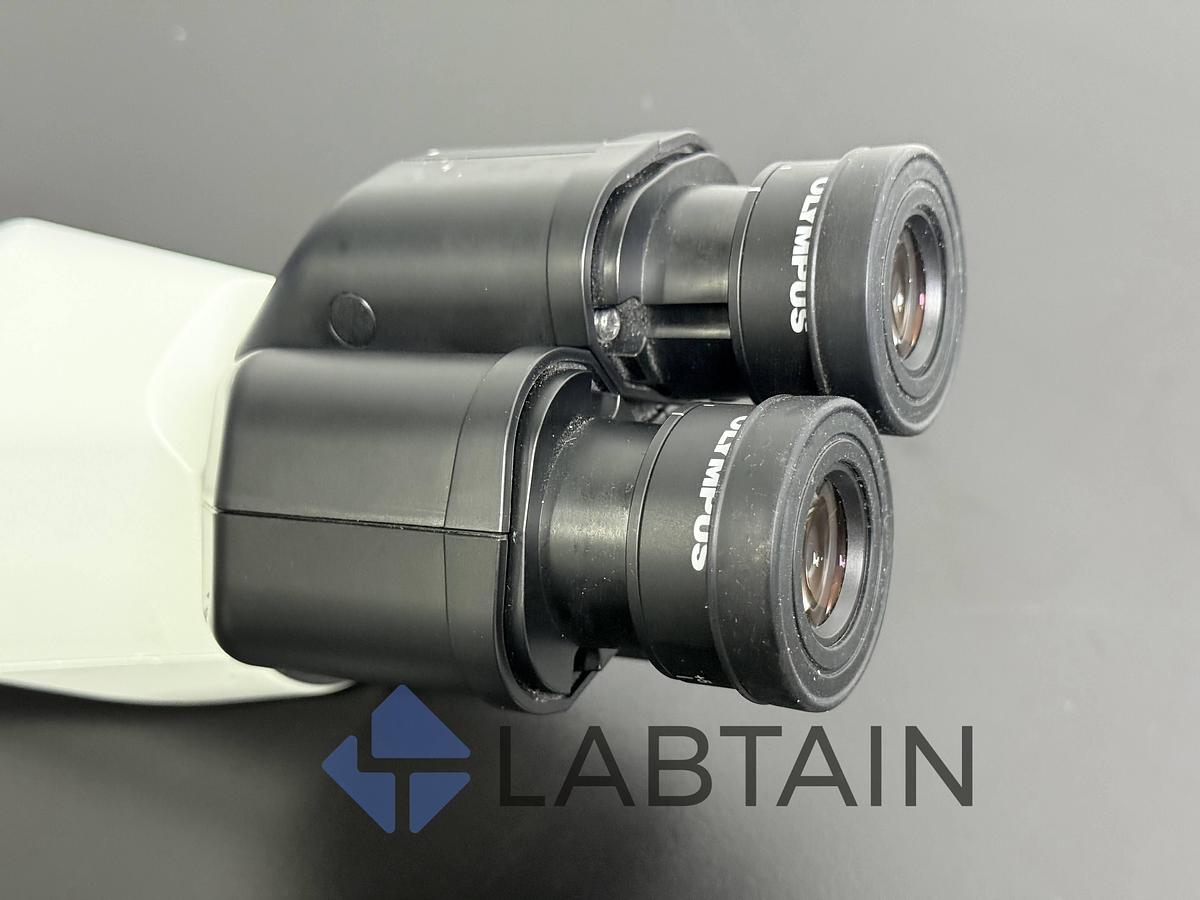 Used Olympus CX23 Binocular Microscope Head – WF 10x/20 Eyepieces – Replacement Part – S/N 121671