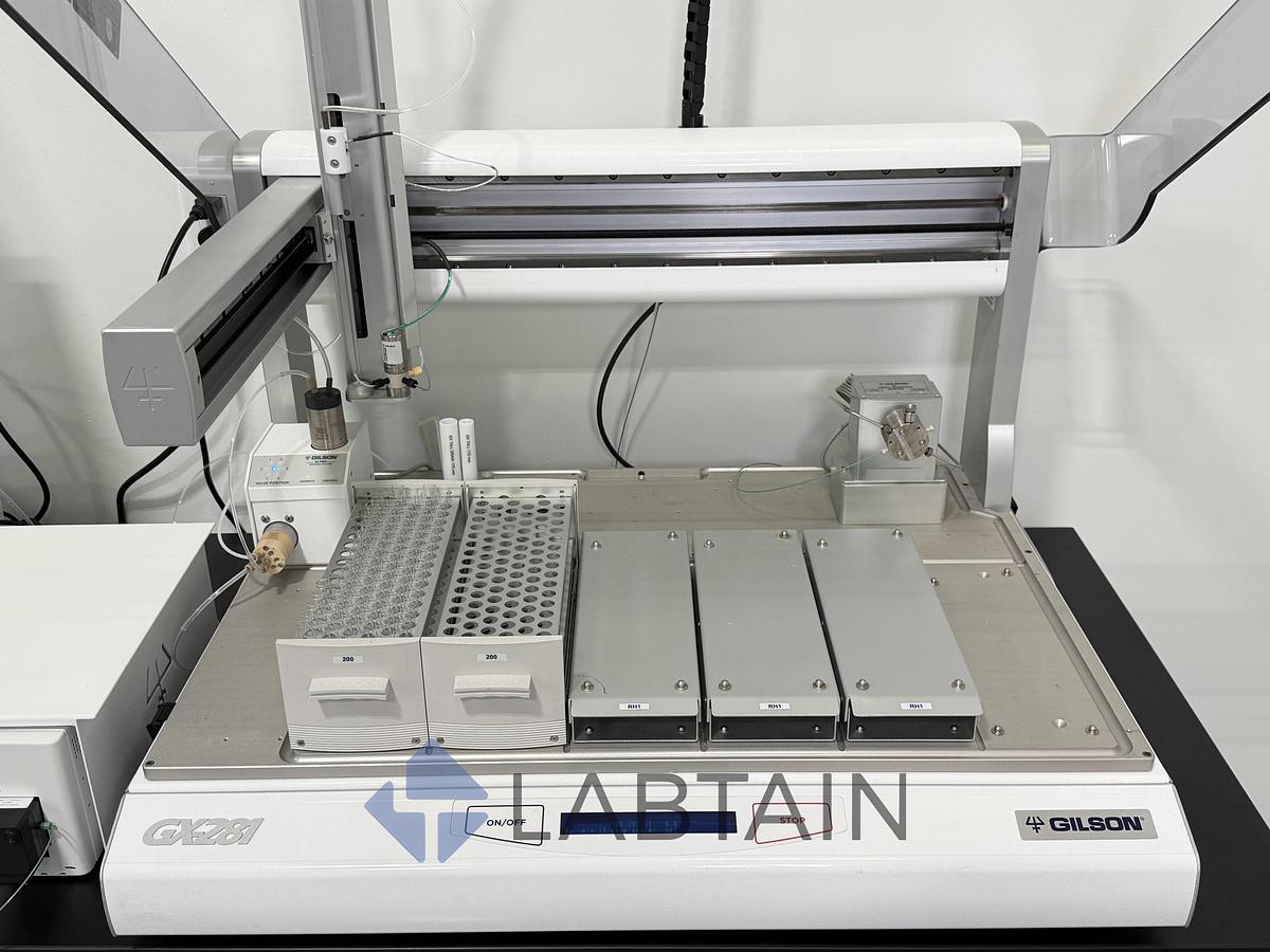 Used Gilson GX-281 Preparative HPLC Purification System | 333/334 Prep Pumps, 159 UV/VIS, TRILUTION LC, GX Direct Injection — Used / Inspected