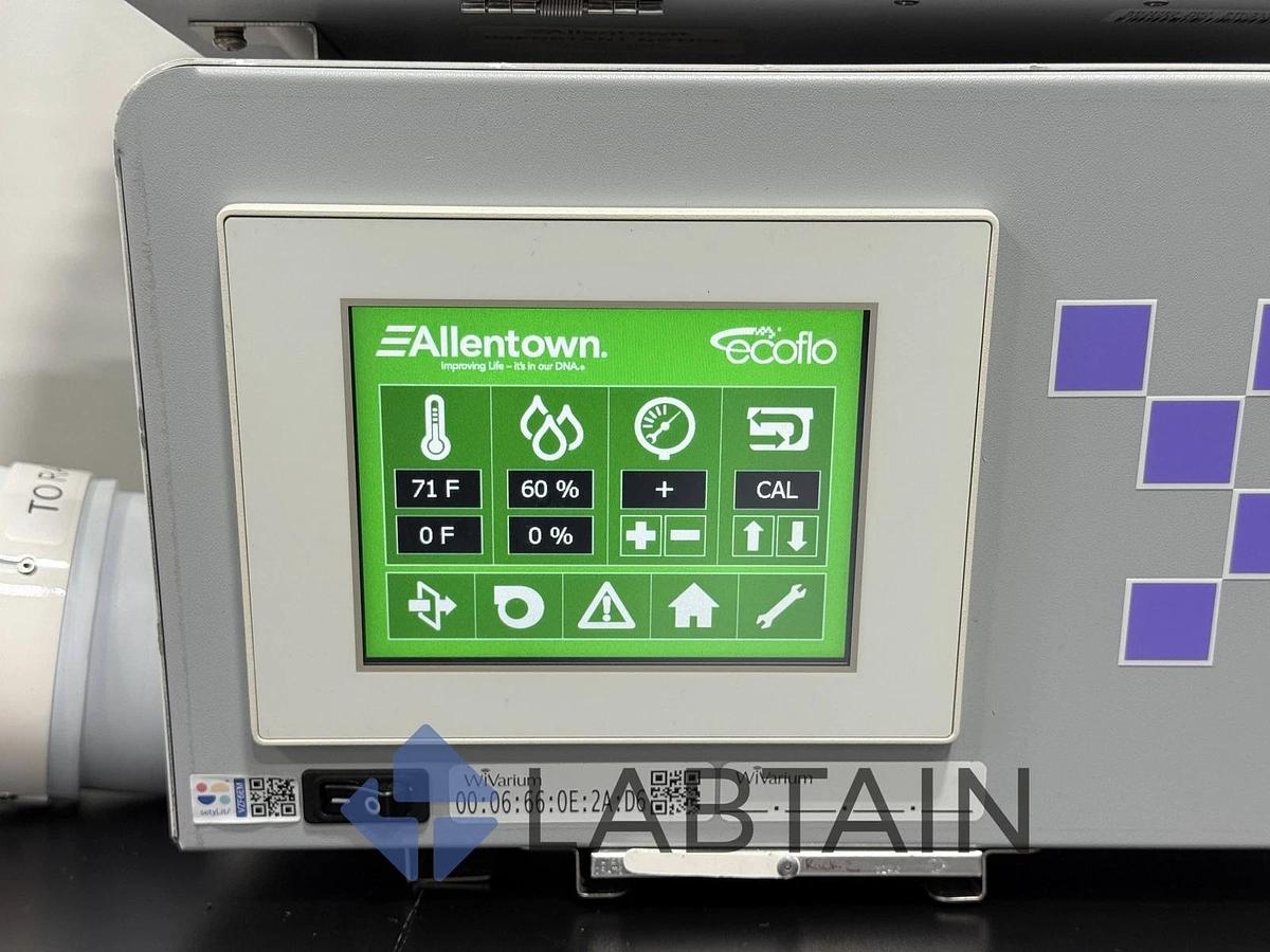 Used Allentown EcoFlo ETS110GR Wireless Rack Monitoring System – HEPA Filter & Touchscreen – Used Working Condition
