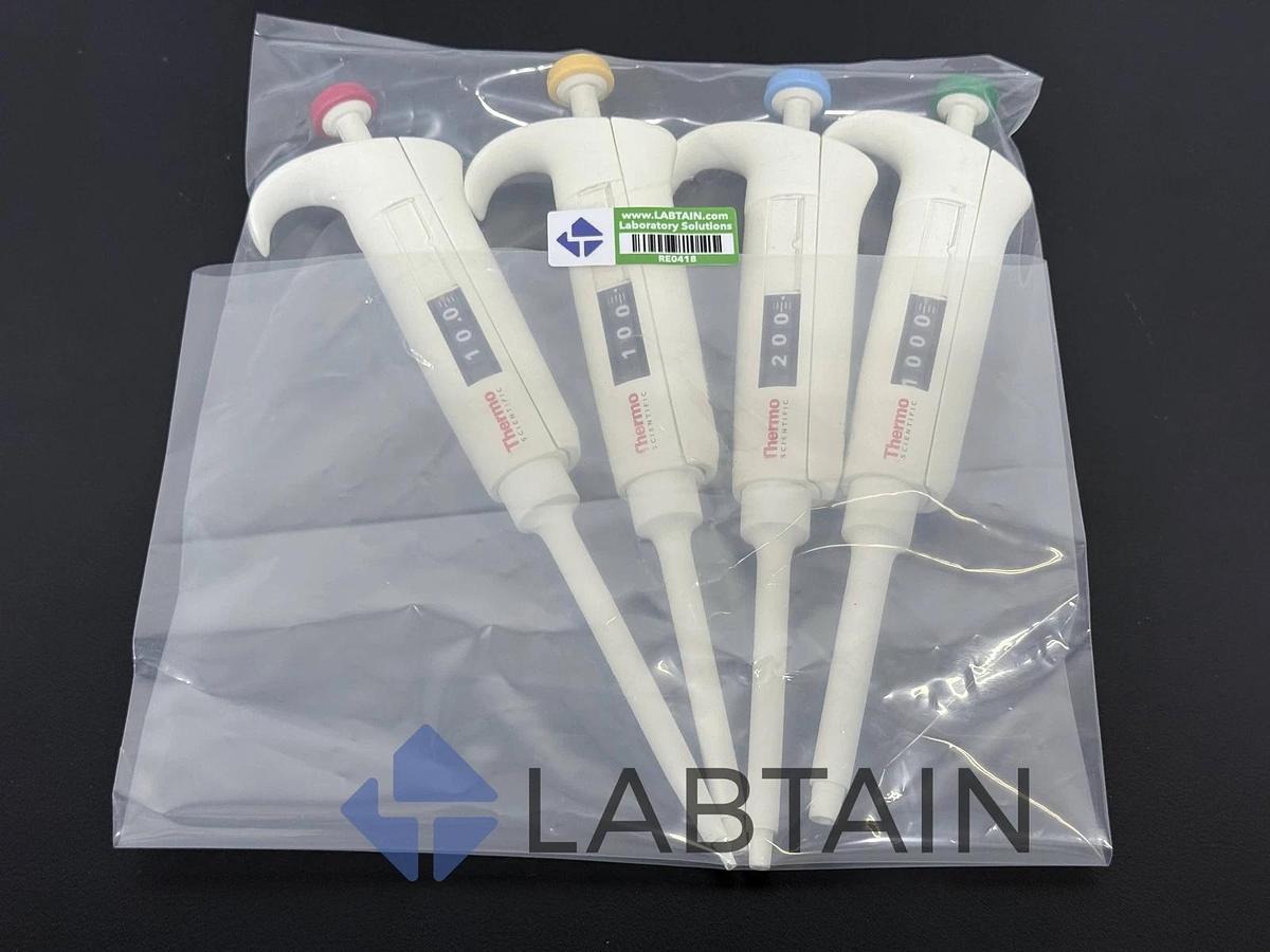 Used Lot of 4 Thermo Scientific Matrix / Rainin Manual Pipettes - Adjustable Volume