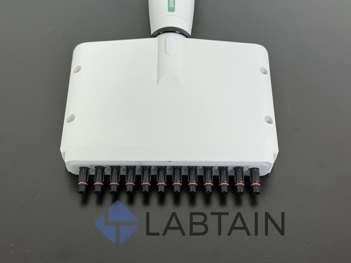 Used Integra VOYAGER 12-Channel Electronic Pipette – 300 µL – Adjustable Spacing – Used