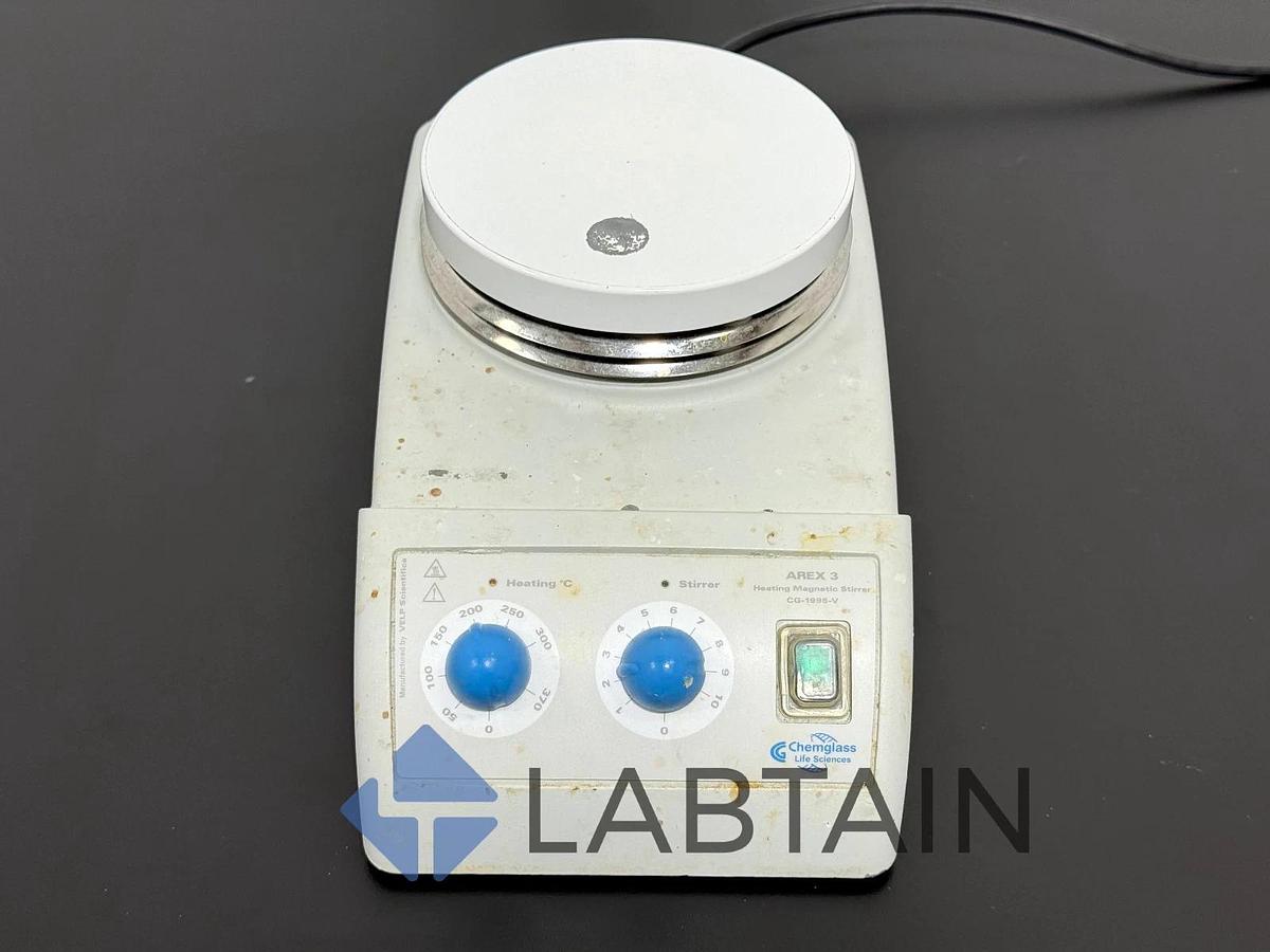 Used Chemglass life SCIENCES heating magnetic stirrer APEX 3 CG-1995-V