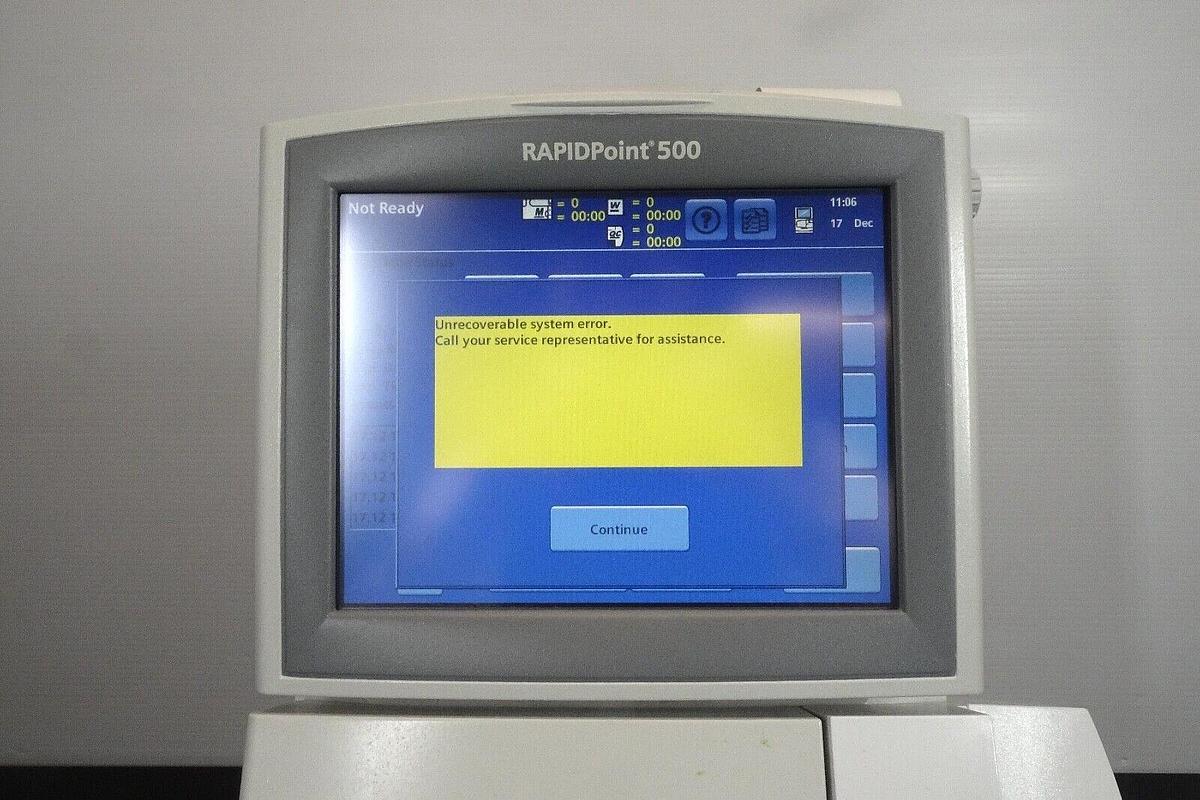 Used SIEMENS Rapid Point 500 Analyzer _ Free Ship