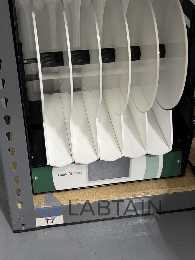 Used PANLAB | HARVARD APPARATUS LE8205 ROTA ROD TOUCH — 5-LANE RODENT ROTAROD WITH CALIBRATION CERTIFICATE