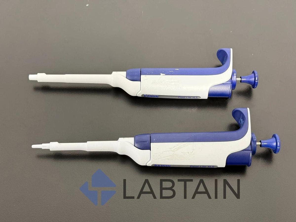 Used Rainin Pipet-Lite XLS Pipette 20-200ul and 100-1000ul Single Channel Adjustable
