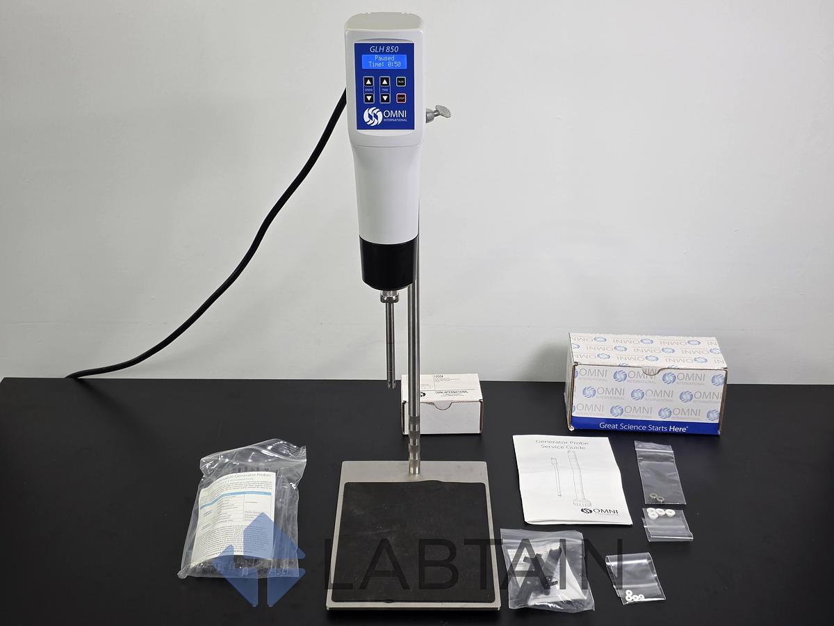 Used Omni International GLH 850 Digital Homogenizer Complete Processing Kit Used