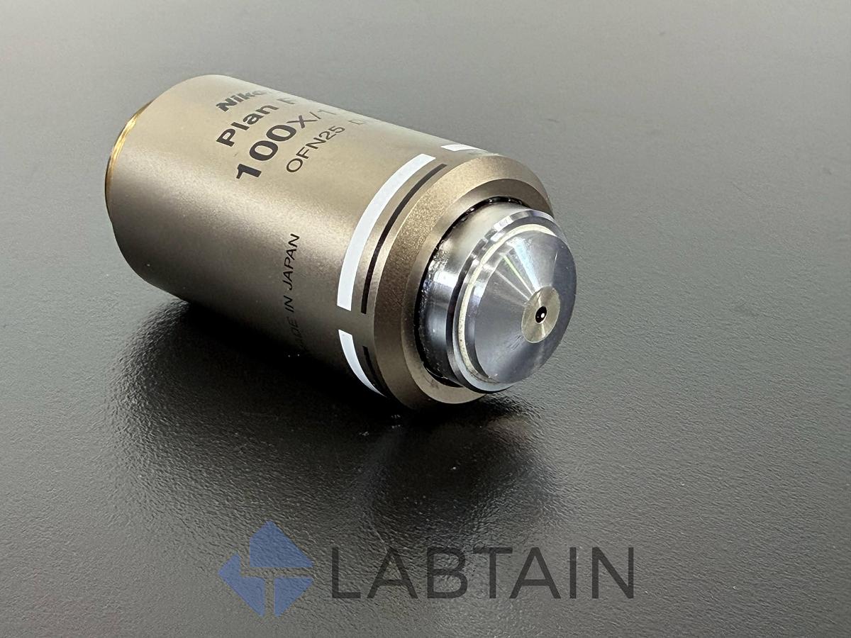 Used Nikon Plan Fluor 100X/1.30 Oil DIC H/N2 Microscope Objective MRH01902