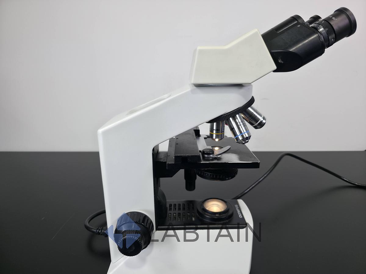 Used Olympus CX21FS1 Binocular Biological Microscope | 4X, 10X, 40X, 100X Objectives