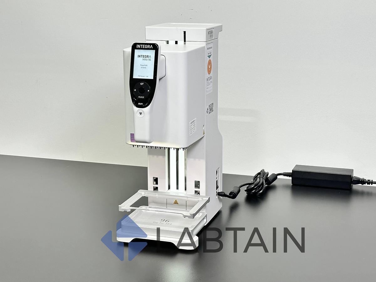 Used Integra VIAFLO 96 Electronic 96-Channel Handheld Pipette w/ 1250 µL Head – P/N 4801 – S/N 22111332 – Tested