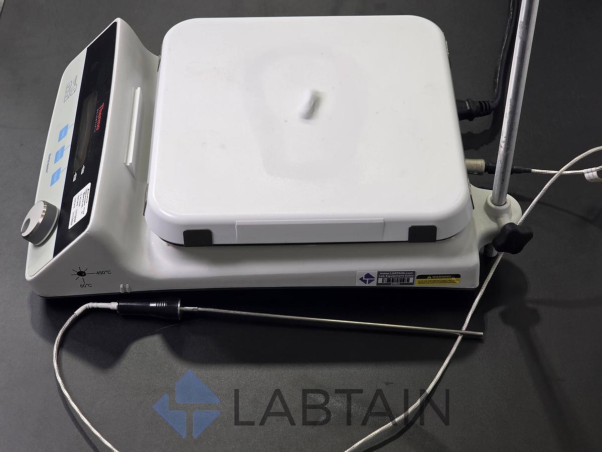 Used Thermo Scientific Super-Nuova+ SP88850190 Digital Hot Plate Stirrer w/ Probe & Support Rod