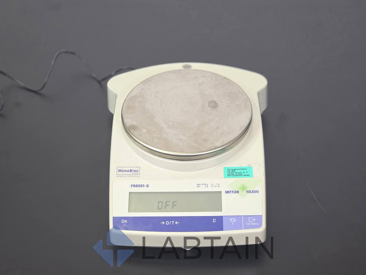 Used Mettler Toledo PB8001-S Precision Balance (8100g x 0.1g) Used