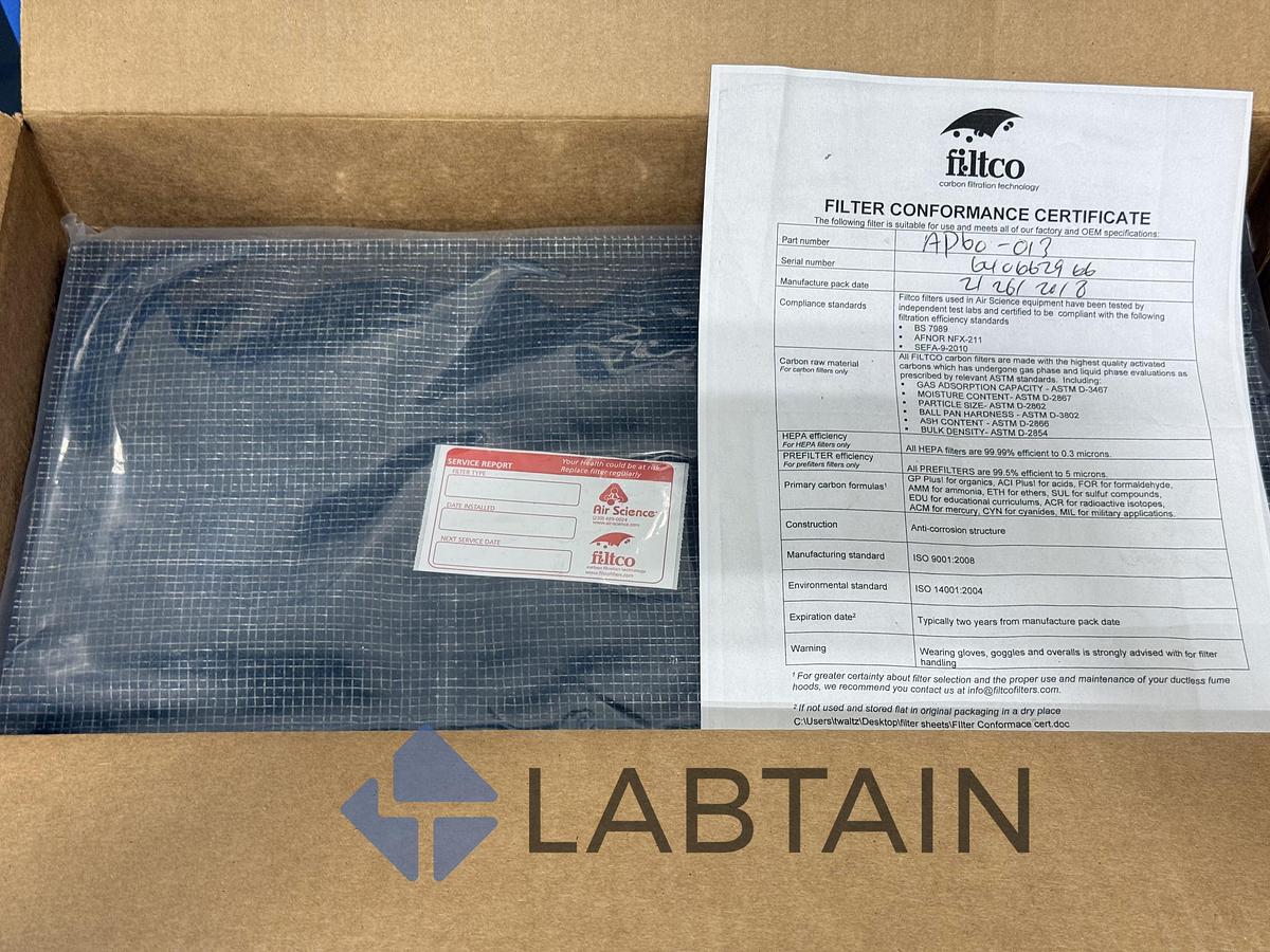 Used Air Science Fume Box AP60V Portable Ductless Fume Hood Filtration Workstation AP82320 – Tested