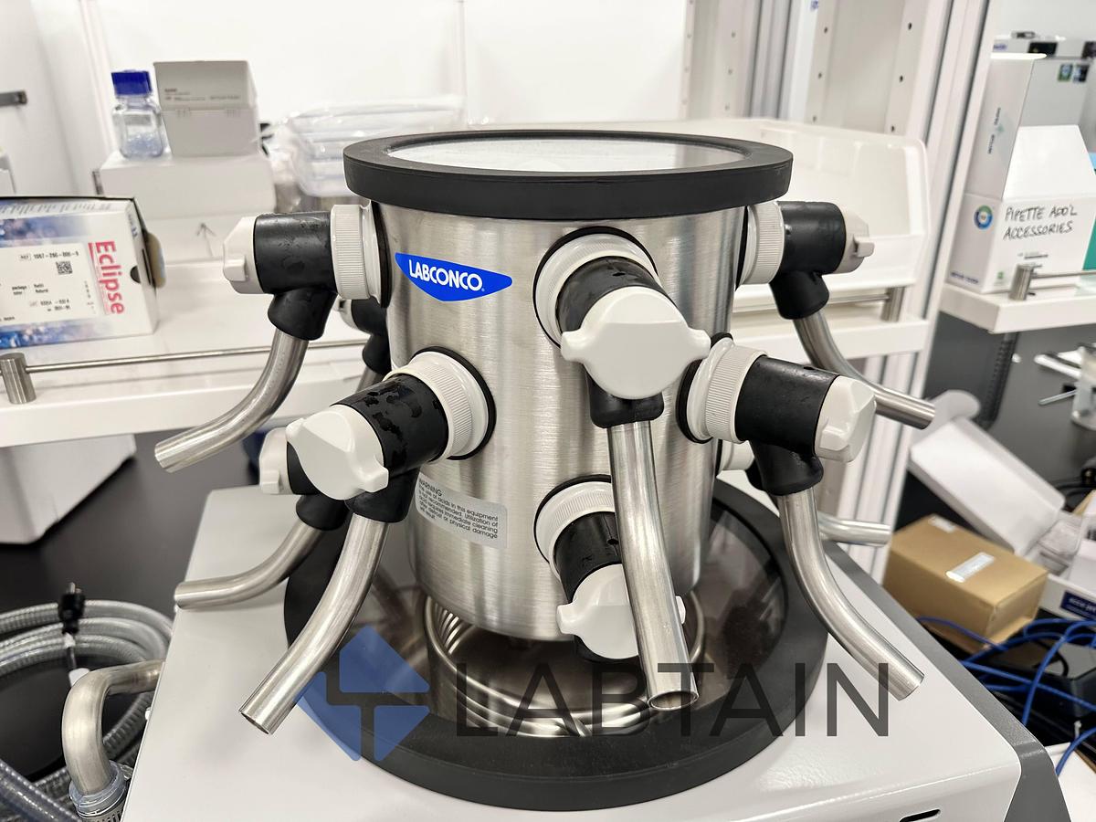 Used Labconco FreeZone 4.5L – 50°C Complete Freeze Dryer System w/ Vacuubrand Pure 10C Vacuum Pump – 2022 – Used