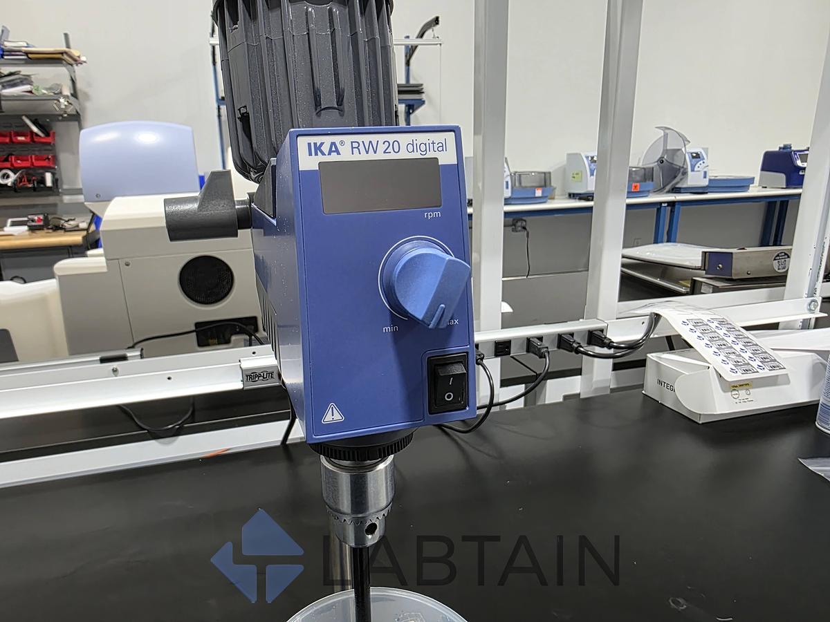 Used IKA RW 20 Digital Overhead Stirrer Mixer Laboratory Stirrer - Used