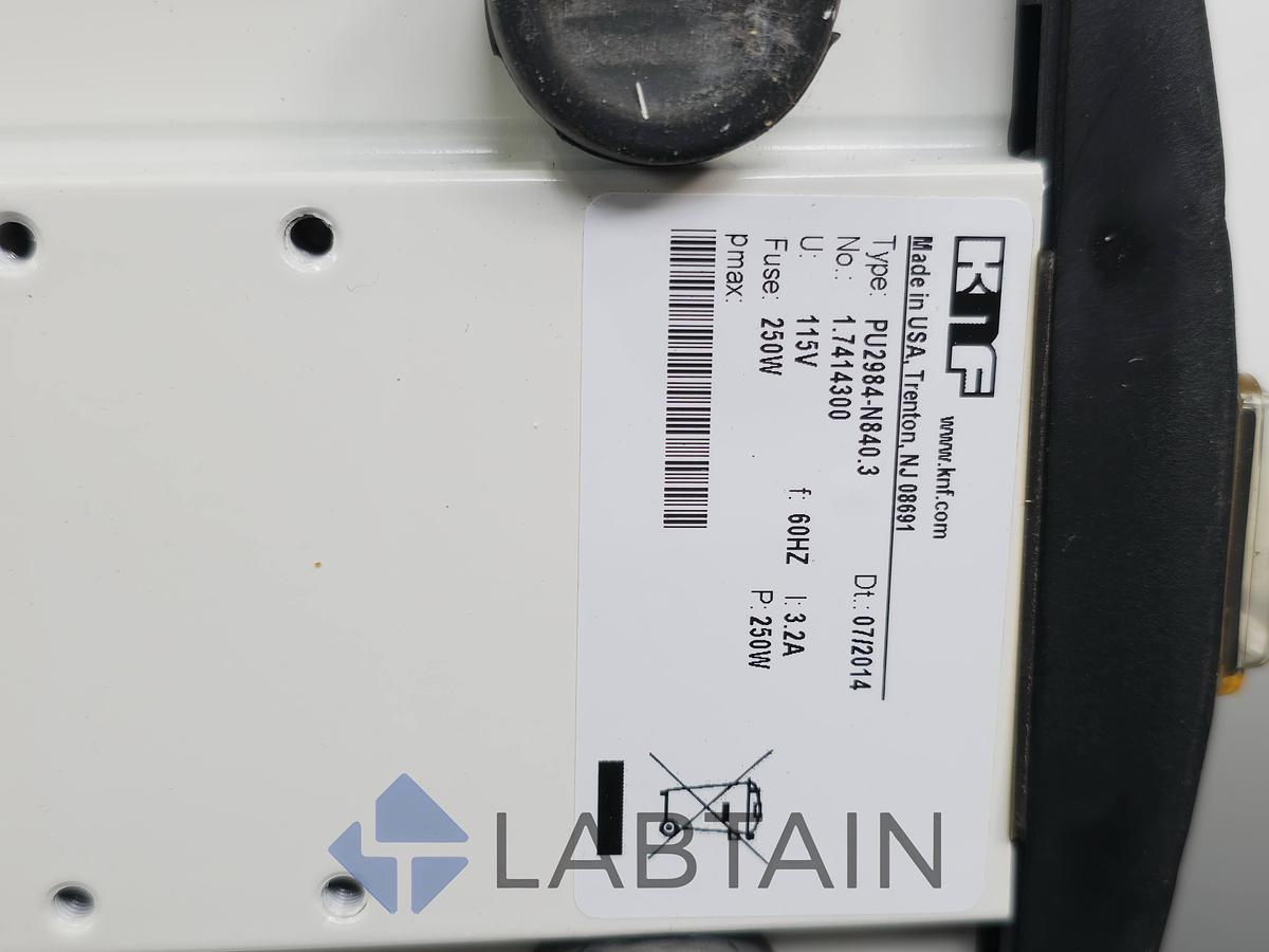 Used KNF LABOPORT PU2984-N840.3 Oil-Free Diaphragm Vacuum Pump Used