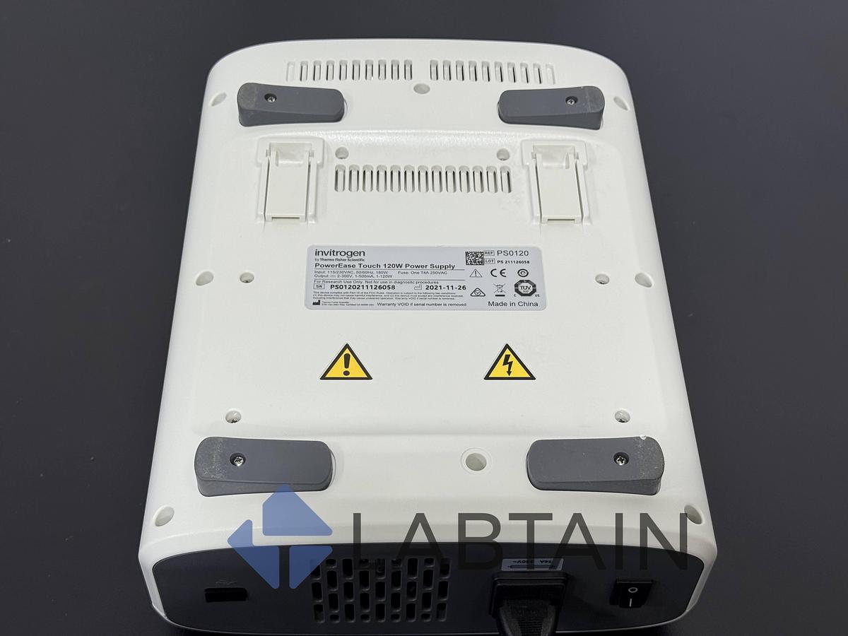 Used Invitrogen Thermo Fisher PowerEase Touch 120W Power Supply DNA Gel Electrophoresis PS0120211126058 – Tested