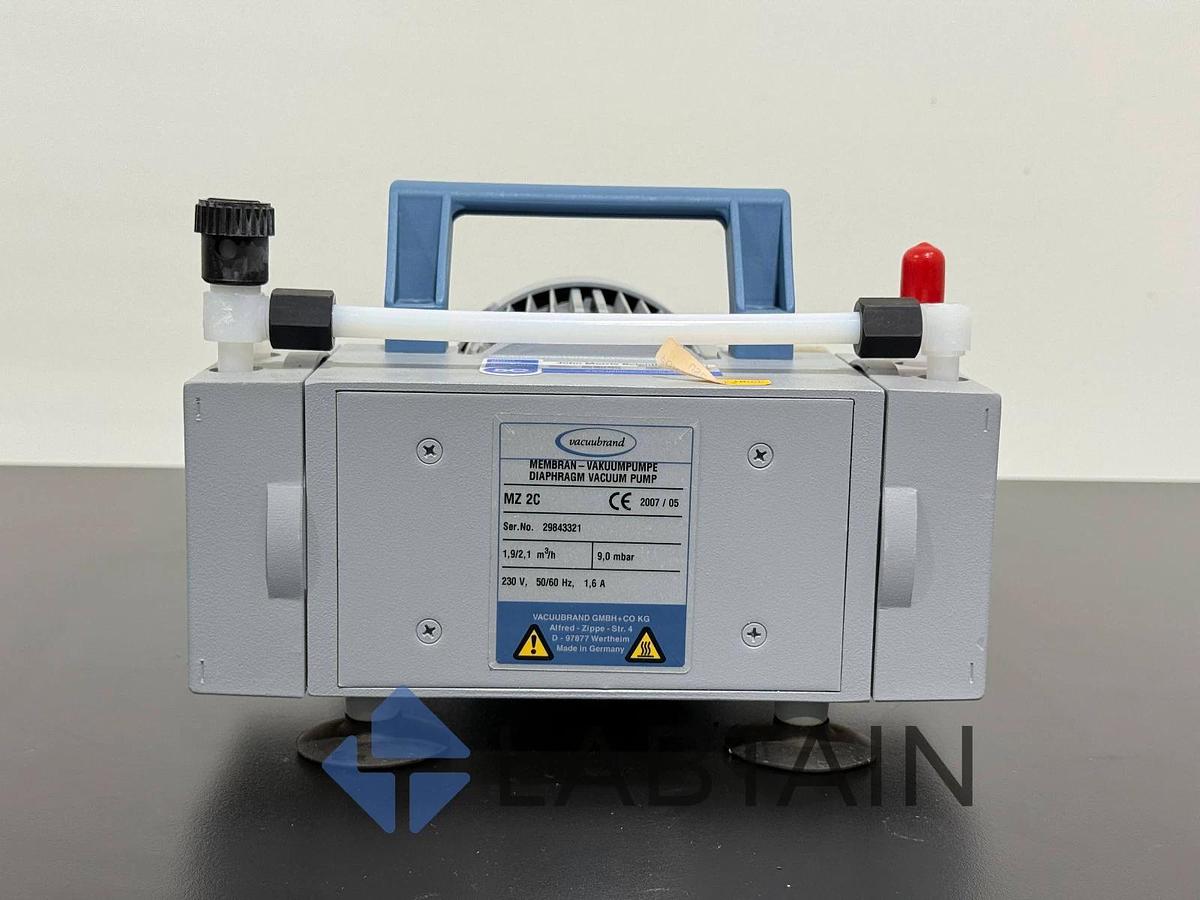 Used Vacuubrand MZ 2C Diaphragm / Membrane Vacuum Pump – Oil-Free, Chem-Resistant – Excellent Condition