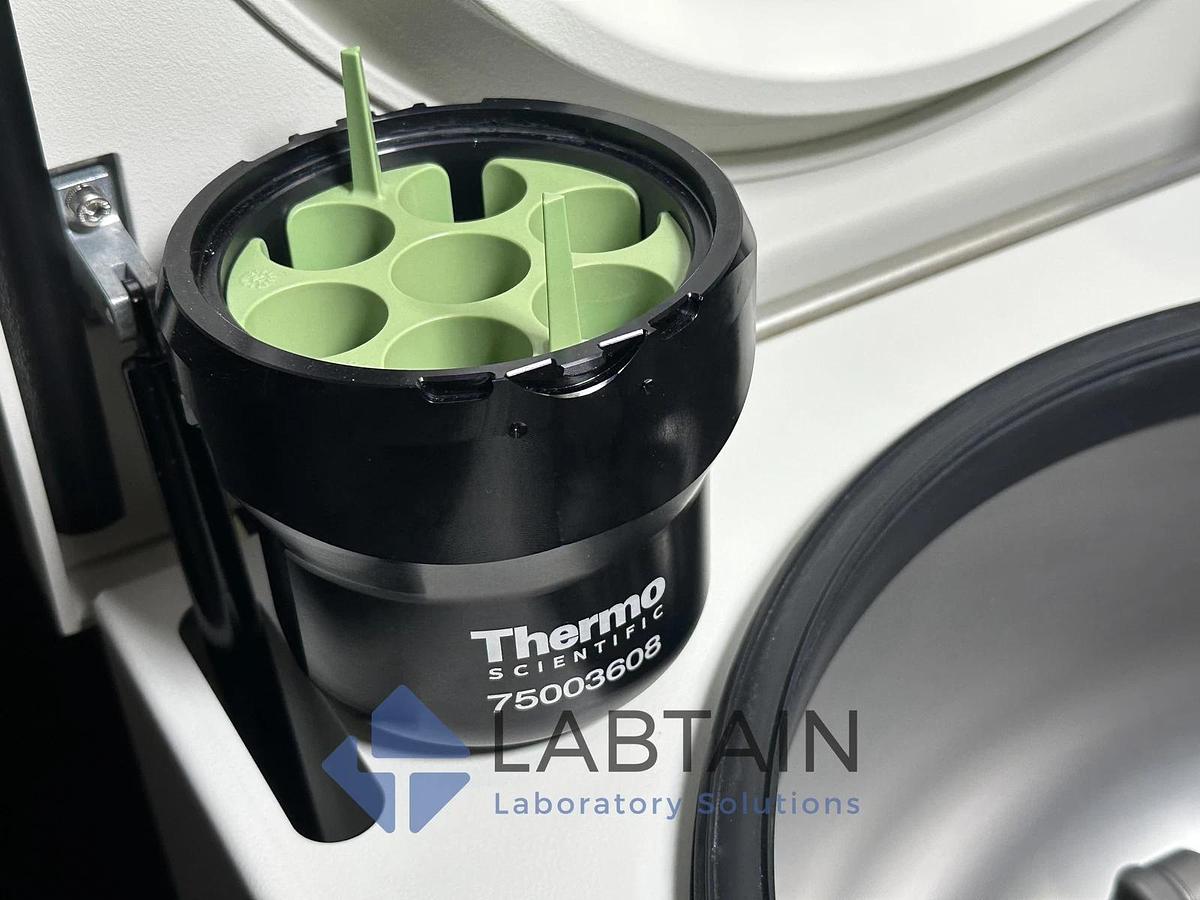 Used Thermo Scientific Heraeus Multifuge X3 FR Refrigerated Centrifuge w/ 75003180 Rotor & Buckets 41994002 – Tested