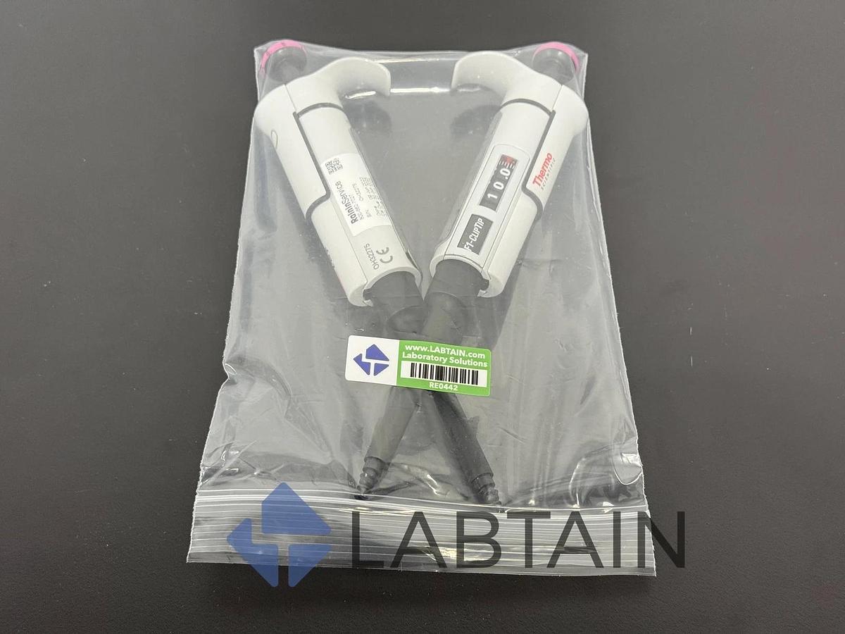 Used Lot of 2 Thermo Scientific Finnpipette F1 Manual Pipettes 30-300ul and 100-1000