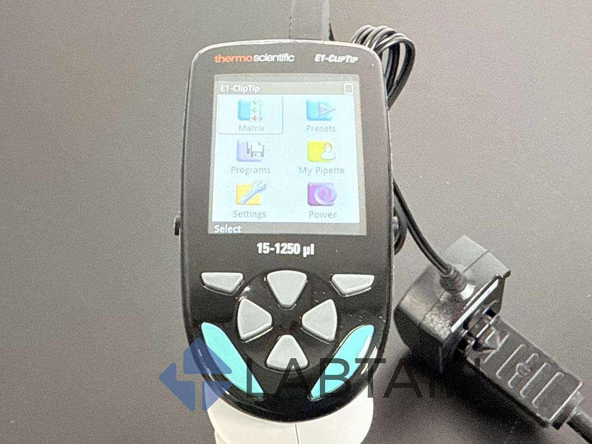 Used Thermo Scientific E1-ClipTip Electronic Pipette – 15–1250 µL – P/N SH10685 – Used