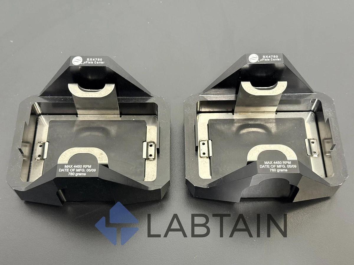 Used BECKMAN COULTER SX4750 392806 PLATE ~ ALLEGRA X-14 CENTRIFUGE SX4750A set of 2