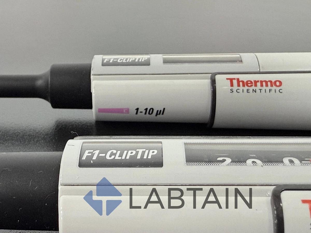 Used Lot of 2 Thermo Scientific Finnpipette F1 Manual Pipettes 30-300ul and 100-1000