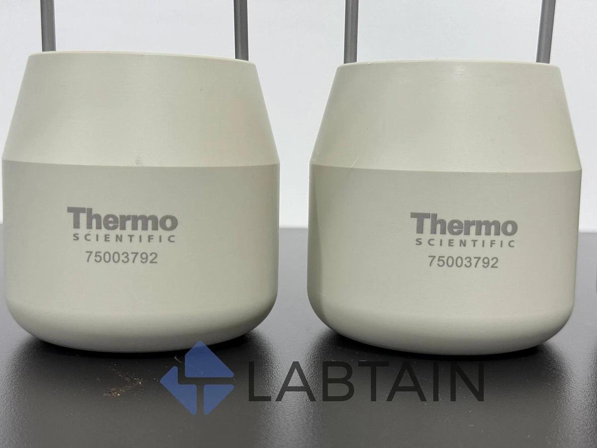 Used x4) Thermo Scientific 75003792 250mL Conical Bottle for TX-750 Bucket Adapters