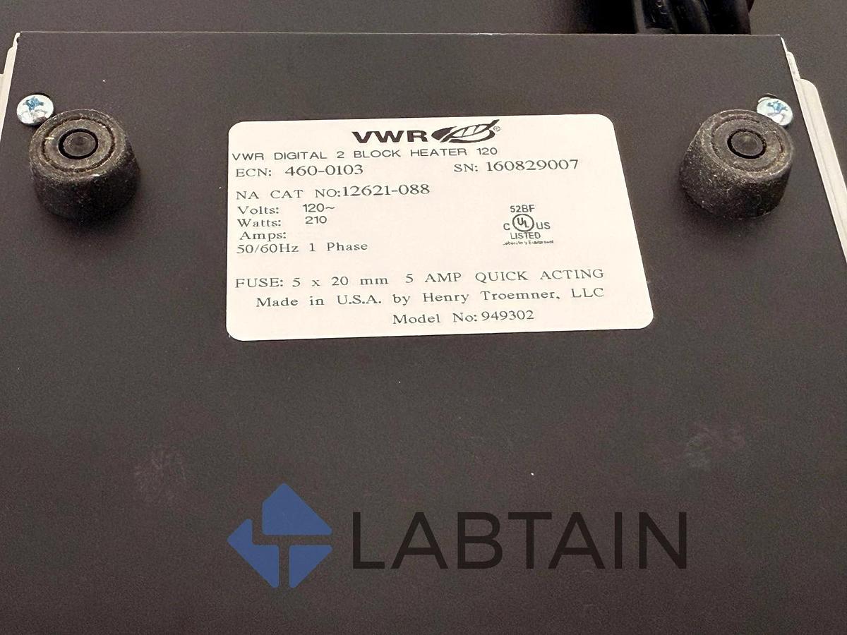 Used VWR Digital 2 Heat Block 12621-088