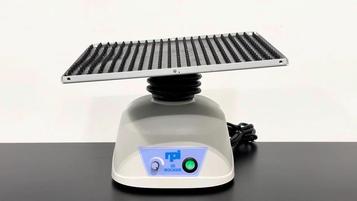 Used TP B3D2300 / Benchmark BenchRocker 3D Nutating Shaker – Variable Speed & Tilt – 12″×12″ Platform