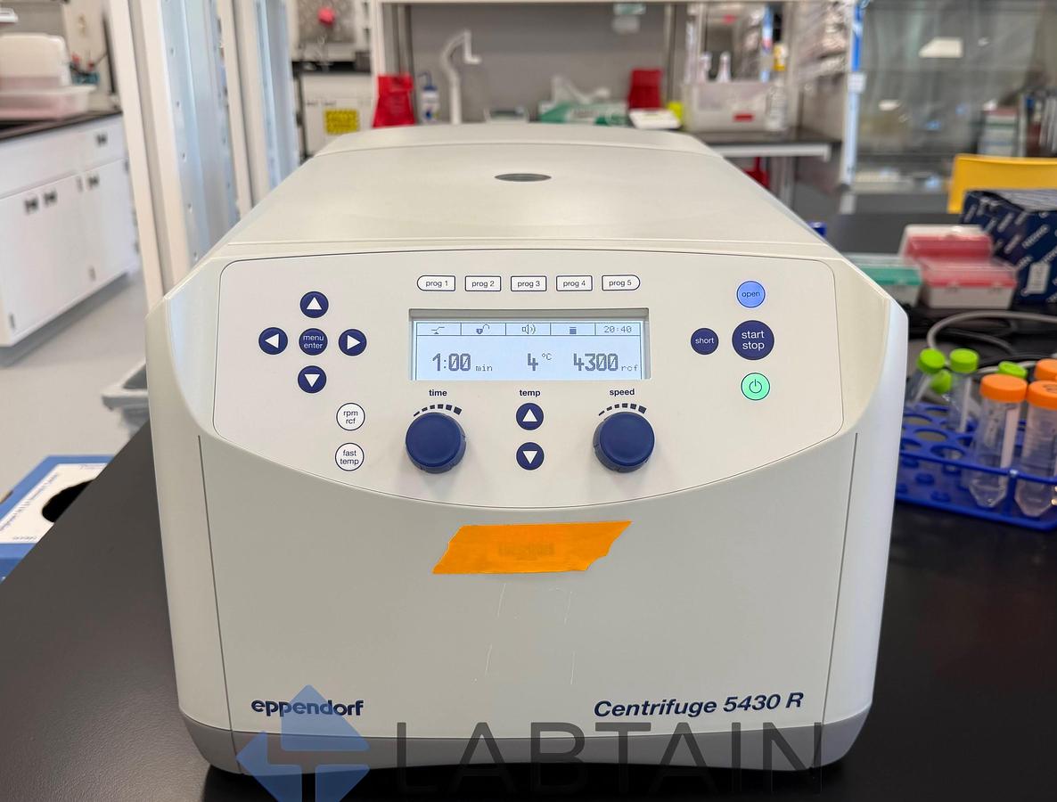 Used Eppendorf Centrifuge 5430 R Refrigerated Centrifuge with F-35-6-30 Rotor