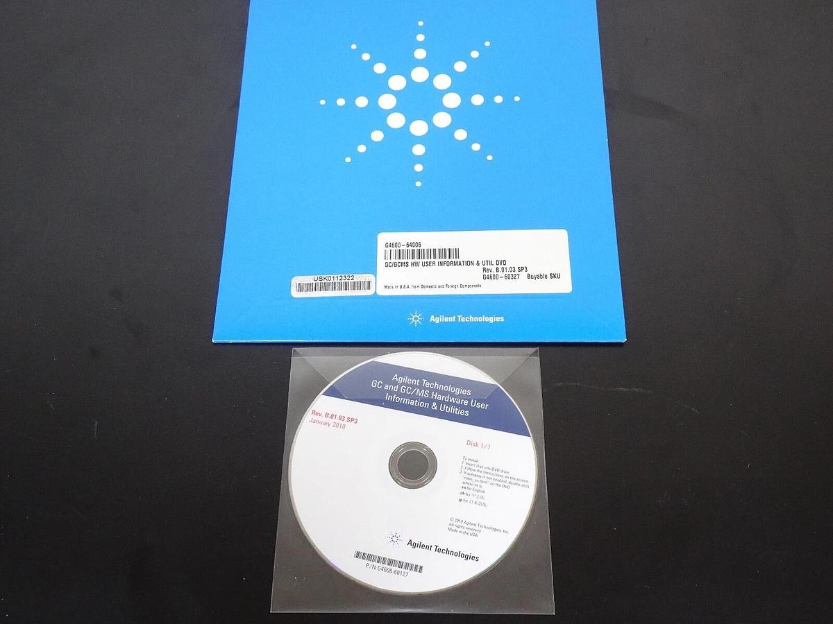 Used Agilent GC and GC/MS Hardware User Information & Utilities G4600-60127 - CD