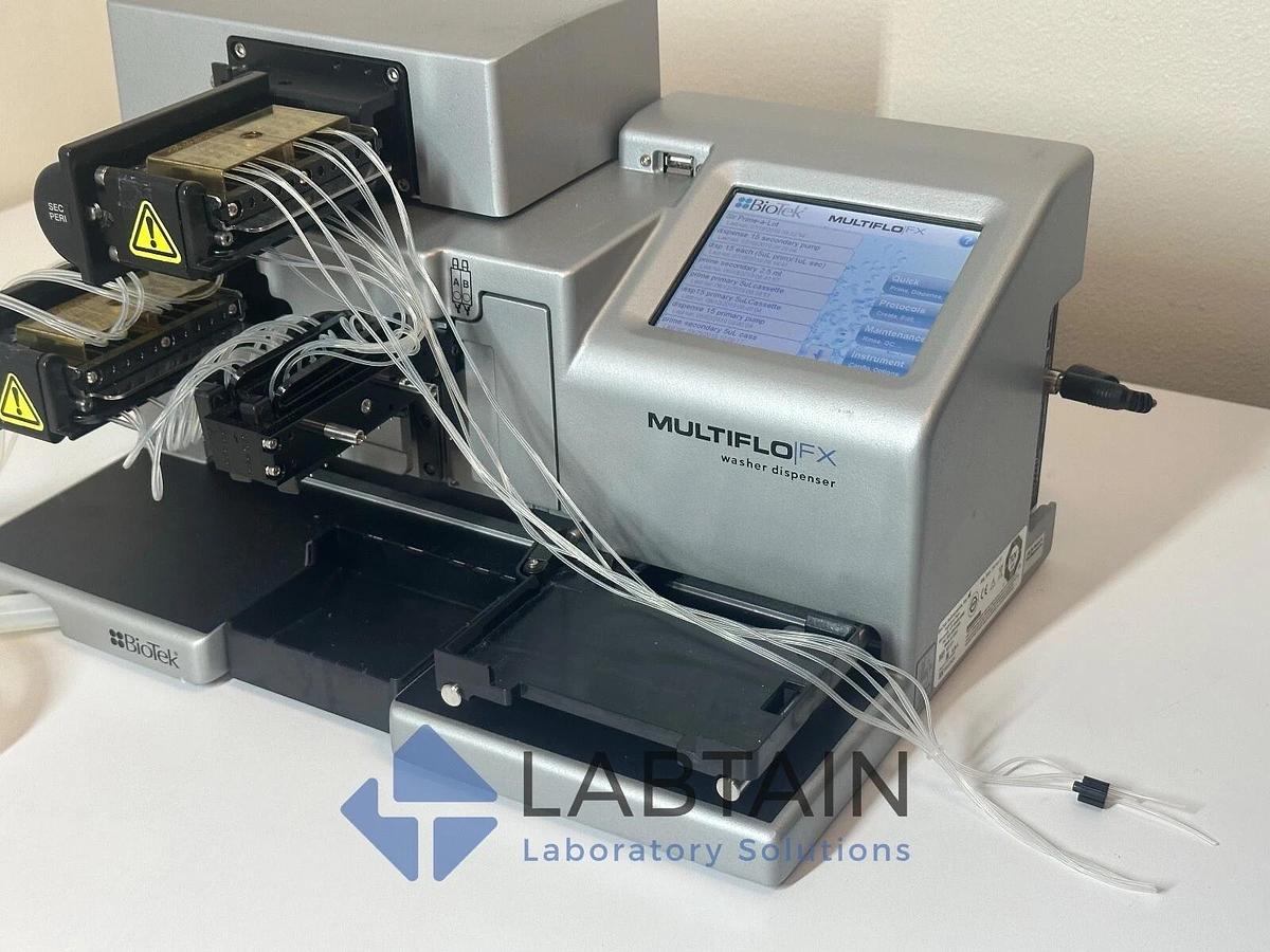Used BioTek Agilent MultiFlo FX Microplate Washer & Dispenser – Model MFXP – 0.5 µL Dispense – Used