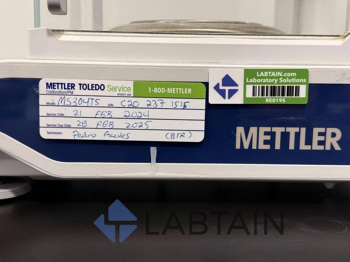 Used Mettler Toledo Analytical Balance MS304TS/00
