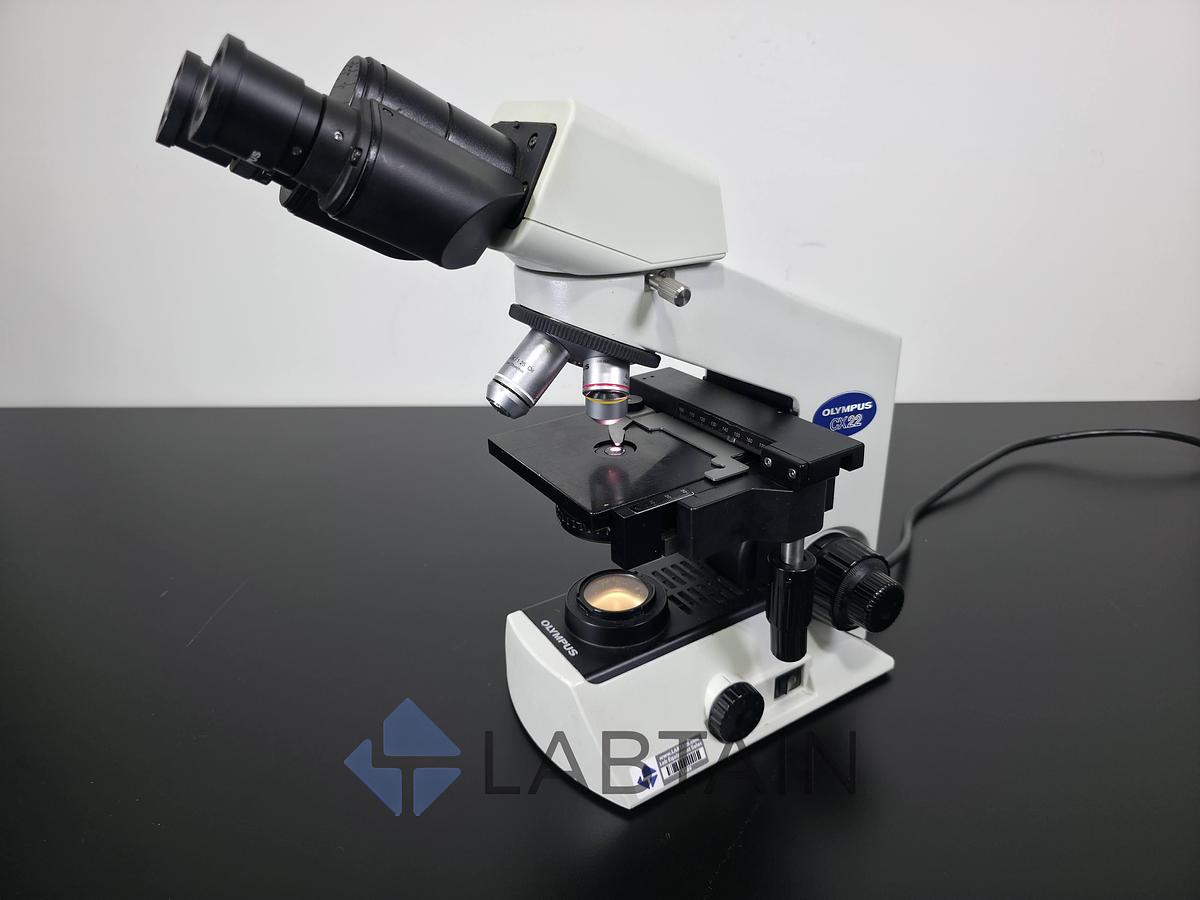 Used Olympus CX22RFS1 Binocular Biological Microscope Plan Objectives 4x-100x Used